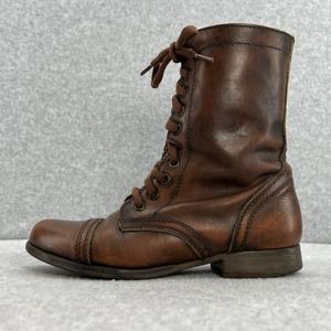 Steve Madden Brown Combat Boots